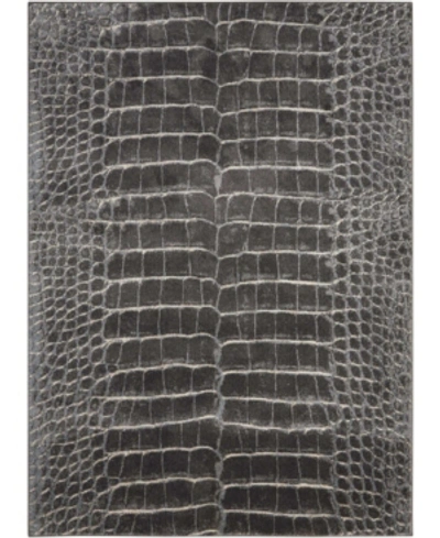 Long Street Looms Samuel Sam09 Charcoal 3'10" X 5'10" Area Rug