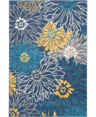 Long Street Looms Zeal Zea17 3'9" X 5'9" Area Rug In Blue