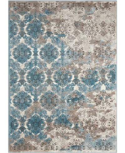 Long Street Looms Fate Fat05 Ivory 3'9" X 5'9" Area Rug In Ivory Blue