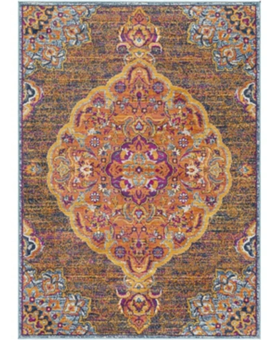 Abbie & Allie Rugs Tiva Tiv-2346 Gray 5'3" X 7'1" Area Rug In Yellow