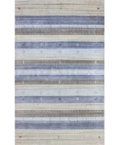 Bb Rugs Land I167 3'6" X 5'6" Area Rug In Light Blue