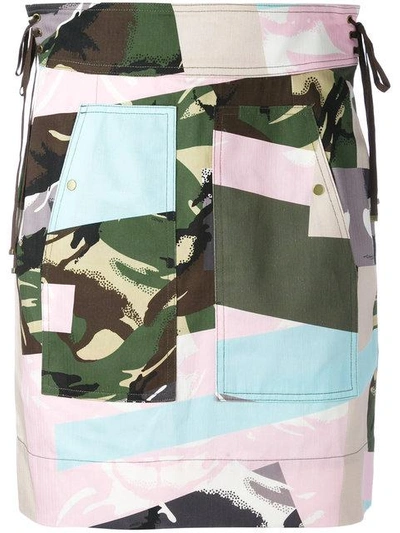 Kenzo Broken Camo Skirt