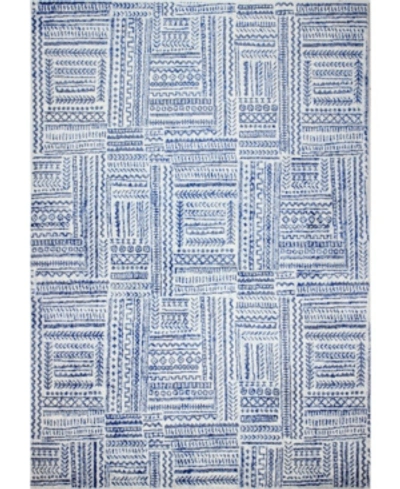 Bb Rugs Cassius M147 3'6" X 5'6" Area Rug In Ivory And Blue