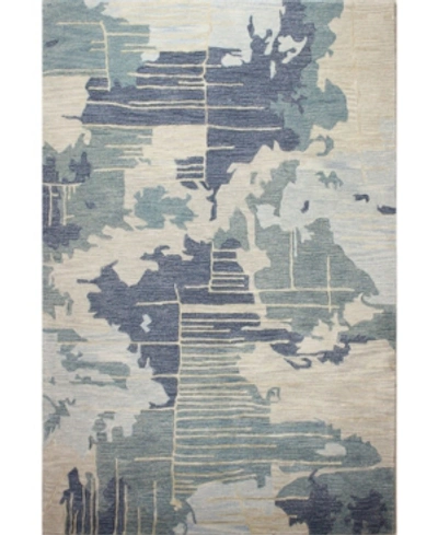 Bb Rugs Closeout!  Downtown Tud-03 Blue 5'6" X 8'6" Area Rug