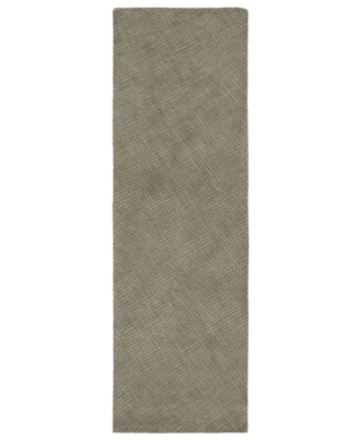 Kaleen Textura Txt06-75 Gray 2'6" X 8' Runner Rug In Grey