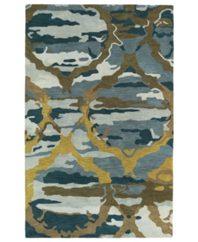 Kaleen Brushstrokes Brs02-17 Blue 8' X 11' Area Rug