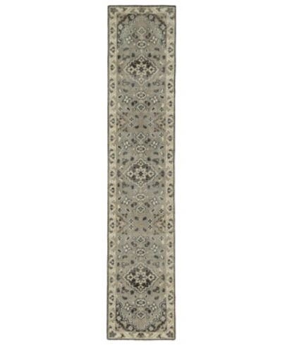 Kaleen Herrera Hra06-75 Gray 2'6" X 12' Runner Rug In Grey