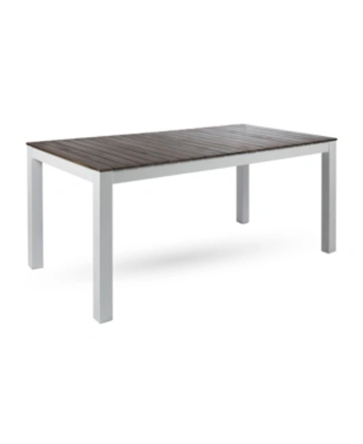 Noble House Bali Outdoor Dining Table With Legs In Off-white