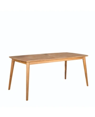 Noble House Sunqueen Outdoor Dining Table In Brown