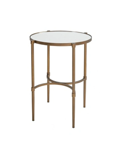 Martha Stewart Collection Martha Stewart Lia Side Table In Antique Bronze