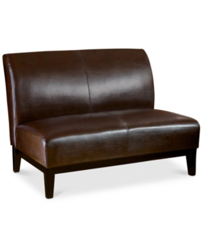 Noble House Lathen 49" Loveseat In Brown