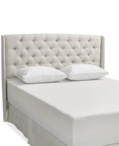 Noble House Jarson Wingback Tufted Headboard In Beige