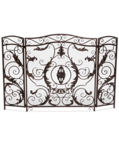 Noble House Flower Fireplace Screen