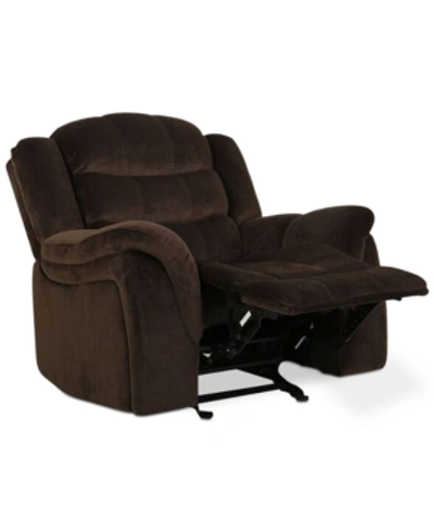 Noble House Alburn Glider Recliner In Brown