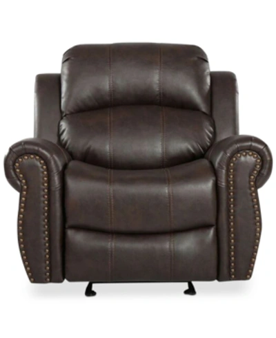Noble House Cobie Gliding Recliner In Brown