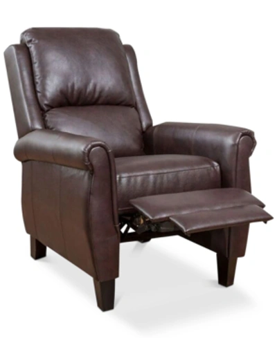 Noble House Seldyn Recliner In Burgandy