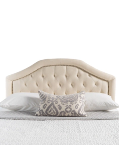 Noble House Putnee Adjustable Full/queen Headboard In Beige