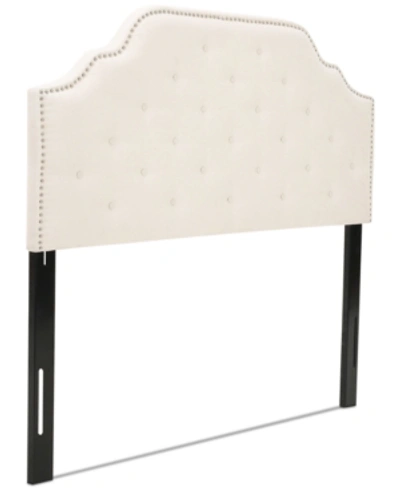 Noble House Vandale Adjustable Full/queen Headboard In Ivory