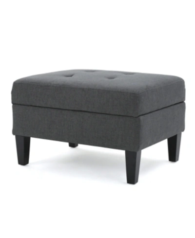 Noble House Noleen Ottoman In Grey