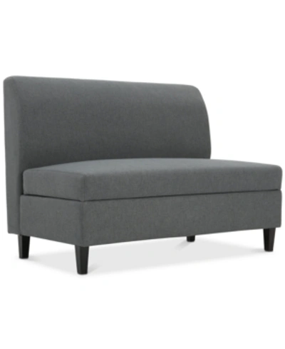 Noble House Kawan Loveseat In Charcoal