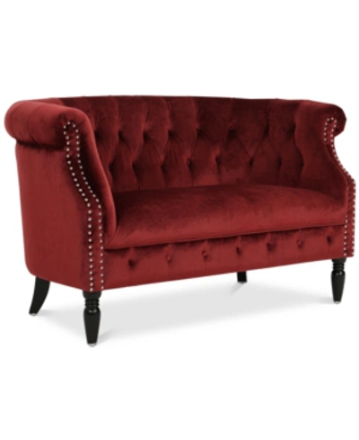 Noble House Murlene 52" Loveseat In Garnet