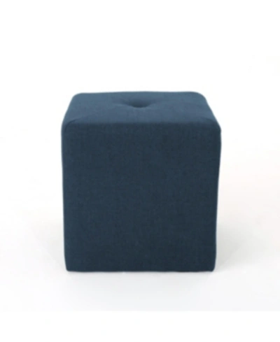 Noble House Cayla Ottoman In Navy