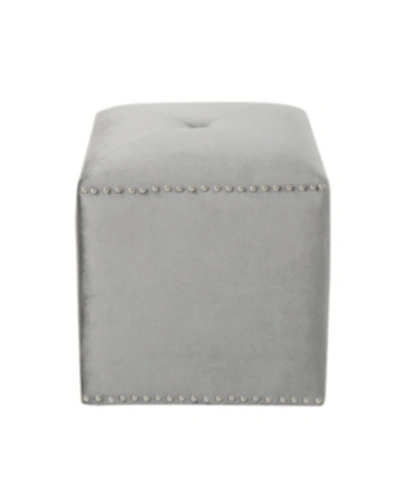 Noble House Brantly Ottoman In Grey