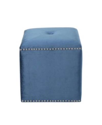 Noble House Brantly Ottoman In Blue