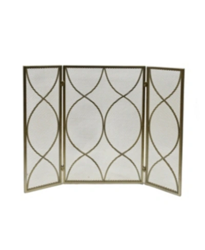 Noble House Pleasants Fireplace Screen In Gold