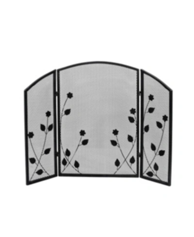 Noble House Greenbrier Fireplace Screen In Black
