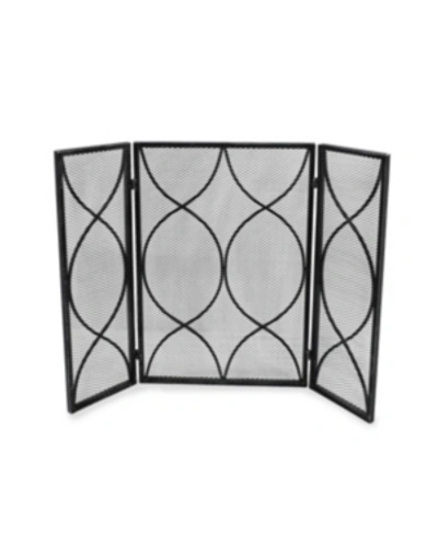 Noble House Pleasants Fireplace Screen In Silver