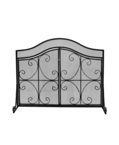 Noble House Pendleton Fireplace Screen In Silver