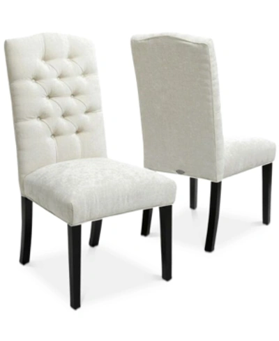 Noble House Jannis Dining Chairs (set Of 2) In Ivory