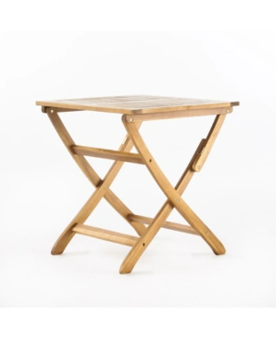 Noble House Positano Outdoor Foldable Bistro Table In Natural