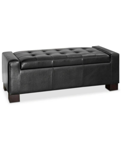 Noble House Jeevan Storage Bench In Black