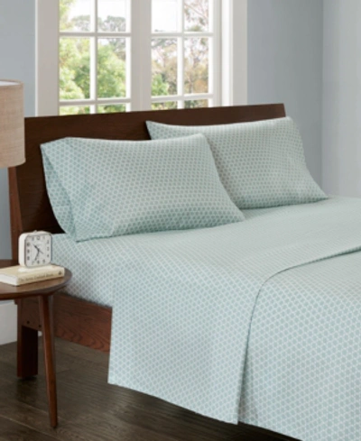 Madison Park 3m-microcell Printed 3-pc. Sheet Set, Twin Bedding In Seafoam