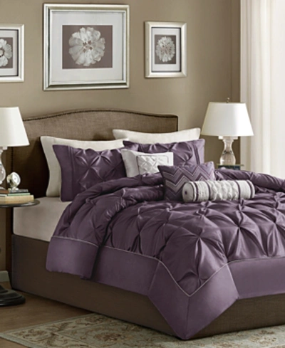 Madison Park Wilma 7-pc. Full Comforter Set Bedding In Plum