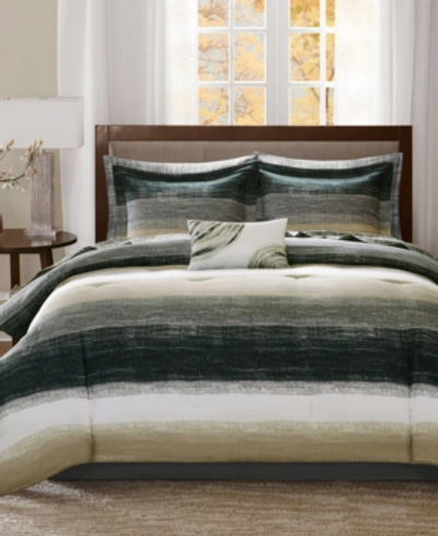 Madison Park Saben 7-pc. Twin Comforter Set Bedding In Taupe
