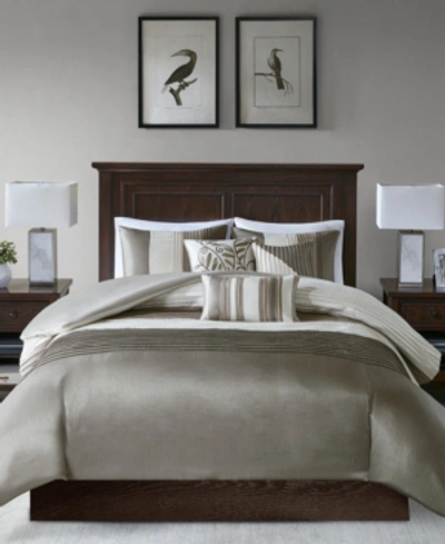 Madison Park Amherst 7-pc. California King Comforter Set Bedding In Khaki