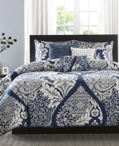 Madison Park Vienna 6-pc. Duvet Cover Set, Full/queen In Indigo