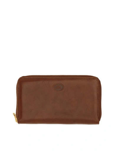 The Bridge Handbags Story Donna Genuine Leather Continetal Wallet W/zip In Brown