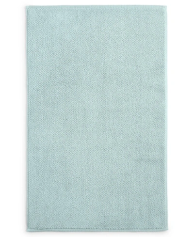 Hotel Collection Finest Elegance 26" X 34" Tub Mat, Created For Macy's In Ice Blue