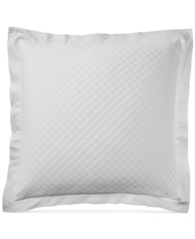 Charter Club Damask Quilted Cotton Sham, European, Created For Macy's In White