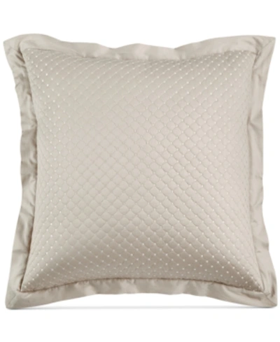 Charter Club Damask Quilted Cotton Sham, European, Created For Macy's Bedding In Parchment