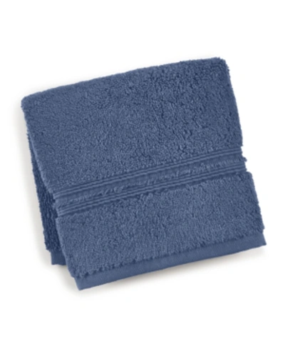 Hotel Collection Turkish Washcloth, 13" X 13", Created For Macy's In Blue Skyline