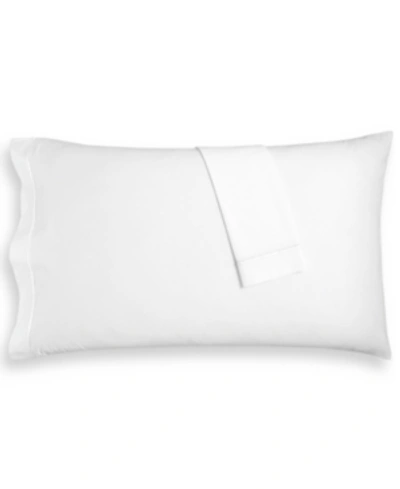Hotel Collection Italian Percale 100% Cotton Pillowcase Pair, Standard, Created For Macy's In White