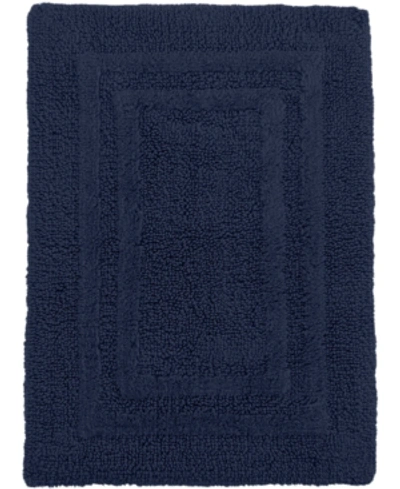 Hotel Collection 100% Cotton Reversible Bath Rug, 18" X 25", Exclusively At Macy's In Midnight