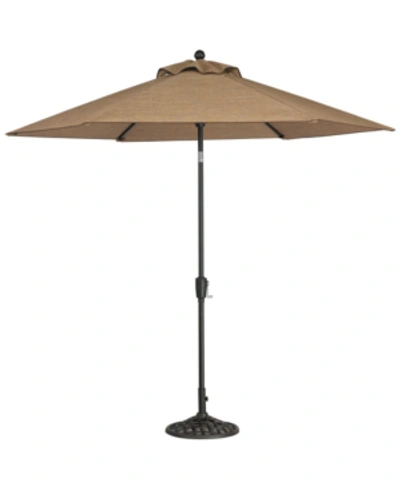 Furniture Beachmont Ii Outdoor 9' Auto-tilt Patio Umbrella With Base, Created For Macy's