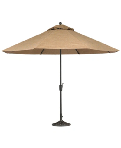 Furniture Beachmont Ii Outdoor 11' Umbrella With Base, Created For Macy's