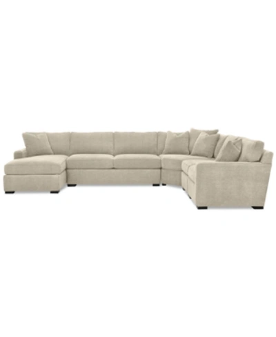 Furniture Radley 5-piece Fabric Chaise Sectional Sofa, Created For Macy's In Heavenly Chrome Beige